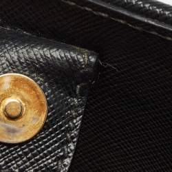 Pre Owned Prada Black Saffiano Leather Medium Promenade Satchel
