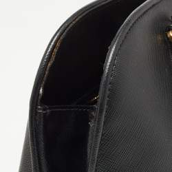 Pre Owned Prada Black Saffiano Leather Medium Promenade Satchel