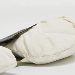 Pre Owned Prada Sport White/Brown Nylon and Leather Belt Bag