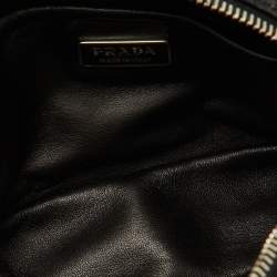 Prada Black Watersnake Mini Camera Bag