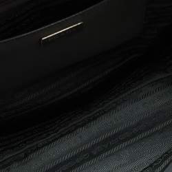 Prada Two Tone Grey Saffiano Lux Leather Open Tote