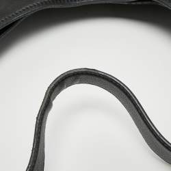 Pre Owned Prada Black Vitello Daino Leather Pocket Hobo