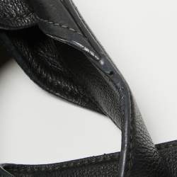 Pre Owned Prada Black Vitello Daino Leather Pocket Hobo