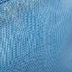 Pre Owned Prada Light Blue Nylon Re-Edition 2000 Baguette Bag