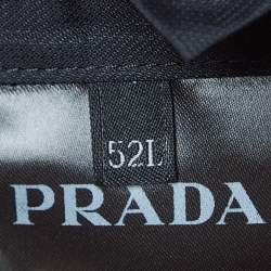 Prada Navy Blue Wool Single Breasted Suit L