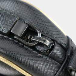  Prada Black Leather Travel shoulder bag 