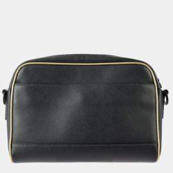  Prada Black Leather Travel shoulder bag 