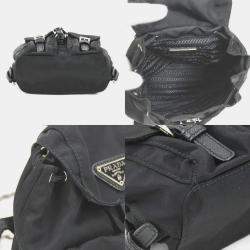 PRADA Black Nylon Mini Tessuto Backpack