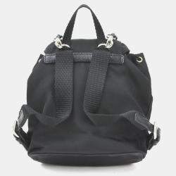 PRADA Black Nylon Mini Tessuto Backpack