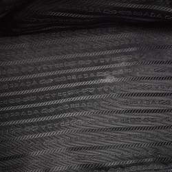 Prada Black/Grey Saffiano Lux Leather Colorblock Galleria Tote