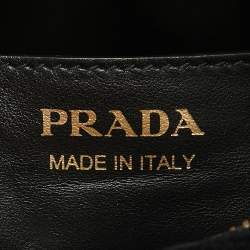 Pre Owned Prada Black Velvet and Leather Velluto Belt Bag