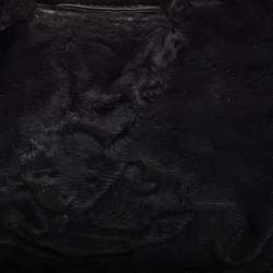Prada Black Astrakhan Fur Shoulder Bag
