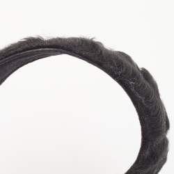 Prada Black Astrakhan Fur Shoulder Bag