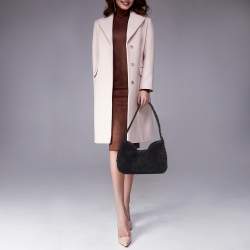Prada Black Astrakhan Fur Shoulder Bag