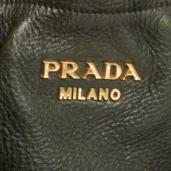 Pre Owned حقيبة هوبو برادا فيتيلو داينو جلد نحاسي