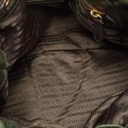 Pre Owned حقيبة هوبو برادا فيتيلو داينو جلد نحاسي