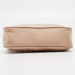Pre Owned Prada Beige Nylon and Leather Re-Edition 2005 Shoulder Bag