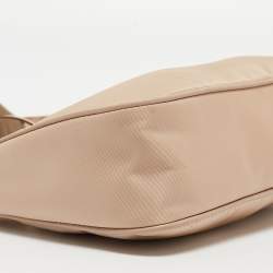 Pre Owned Prada Beige Nylon and Leather Re-Edition 2005 Shoulder Bag