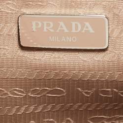 Pre Owned Prada Beige Nylon and Leather Re-Edition 2005 Shoulder Bag