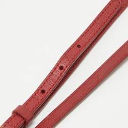 Pre Owned Prada Red Nylon and Saffiano Leather Mini Crossbody Bag