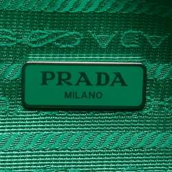 Pre Owned Prada Green Nylon Mini Re-Edition 2000 Shoulder Bag