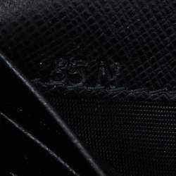 Prada Black Saffiano Leather Cahier Wallet on Chain