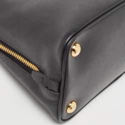Prada Black Saffiano Lux Leather Small Promenade Satchel