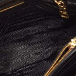 Prada Black Saffiano Lux Leather Small Promenade Satchel