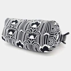 Prada Black/White Jacquard Knit Signaux Shoulder Bag