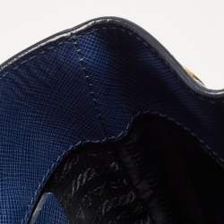 Pre Owned Prada Blue Saffiano Leather Large Gardener's Tote
