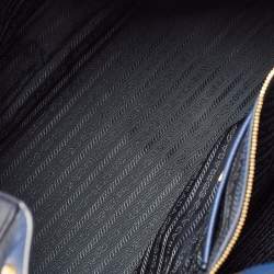 Pre Owned Prada Blue Saffiano Leather Large Gardener's Tote