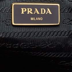 Pre Owned Prada Blue Saffiano Leather Large Gardener's Tote