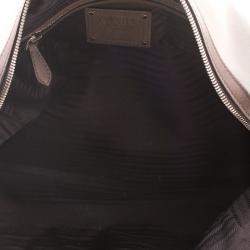 Pre Owned Prada Grey Ombre Glace Calf Leather Tote 