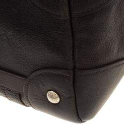 Pre Owned Prada Grey Ombre Glace Calf Leather Tote 