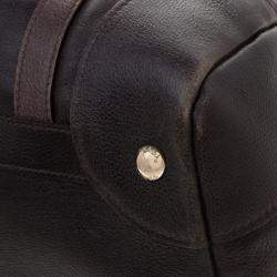 Pre Owned Prada Grey Ombre Glace Calf Leather Tote 