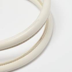 Pre Owned Prada White Saffiano Leather Large Galleria Tote