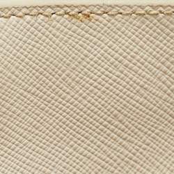 Prada White Saffiano Leather Large Galleria Tote