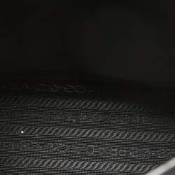 Pre Owned Prada Black Saffiano Lux Leather Small Tote