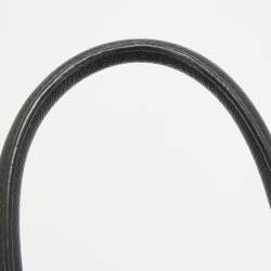 Pre Owned Prada Black Saffiano Lux Leather Small Tote