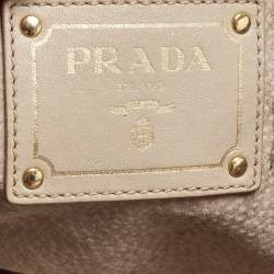 Prada Light Beige Leather Tote