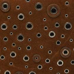 Pre Owned حقيبة ساتشل برادا غروميت سويدي بني بإطار