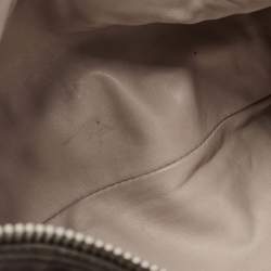 Pre Owned Prada Beige Gaufre Leather Double Zip Tote