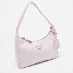 Pre Owned Prada Pink Nylon Mini Re-Edition 2000 Shoulder Bag