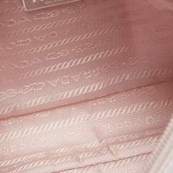 Pre Owned Prada Pink Nylon Mini Re-Edition 2000 Shoulder Bag