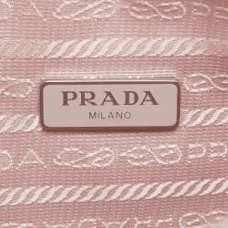 Pre Owned Prada Pink Nylon Mini Re-Edition 2000 Shoulder Bag