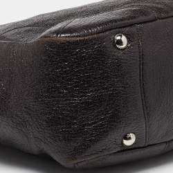 Pre Owned Prada Brown Cervo Leather Chain Hobo