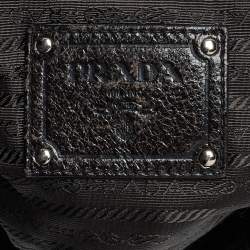 Pre Owned Prada Brown Cervo Leather Chain Hobo