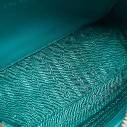 Pre Owned Prada Green Leather Diagramme Camera Shoulder Bag