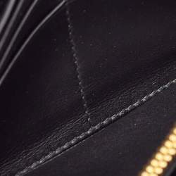 Prada Black Crocodile Flap Continental Wallet