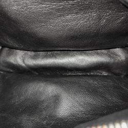 Prada Black Leather Tessuto Padded Hobo Bag